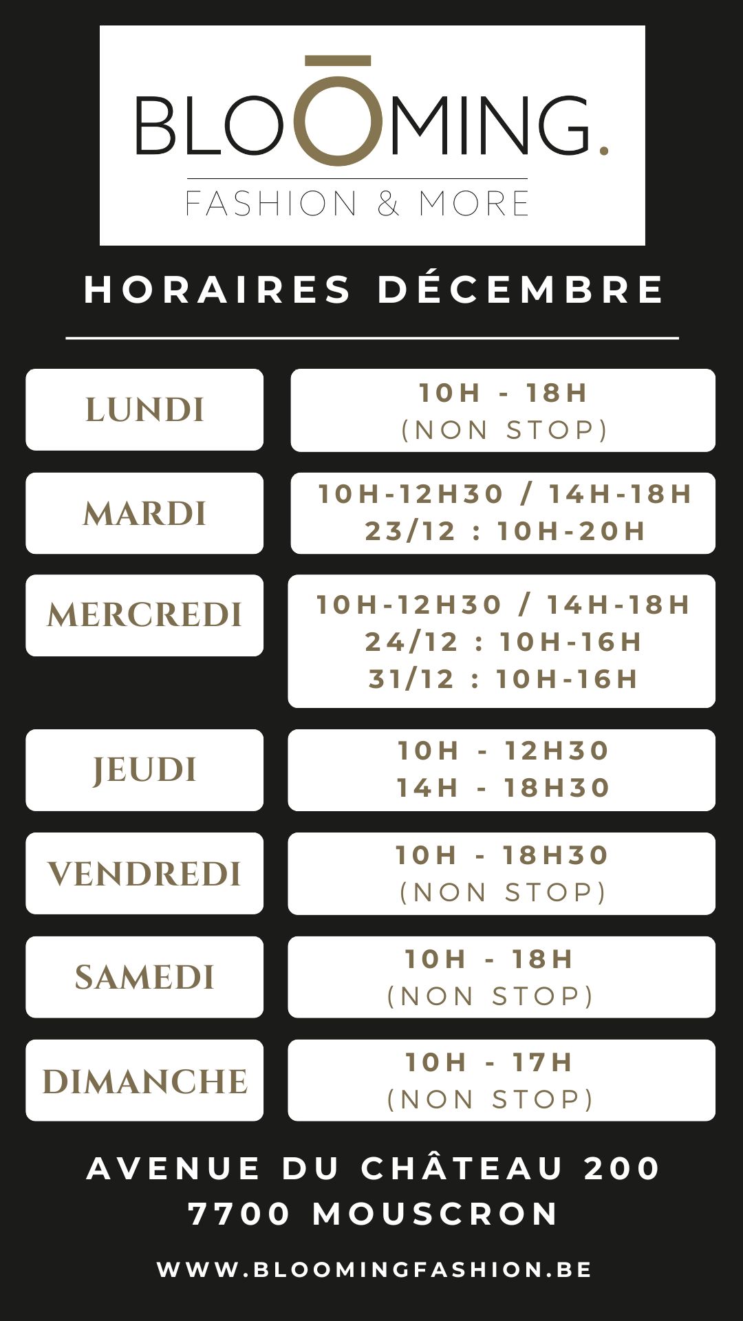 Horaires