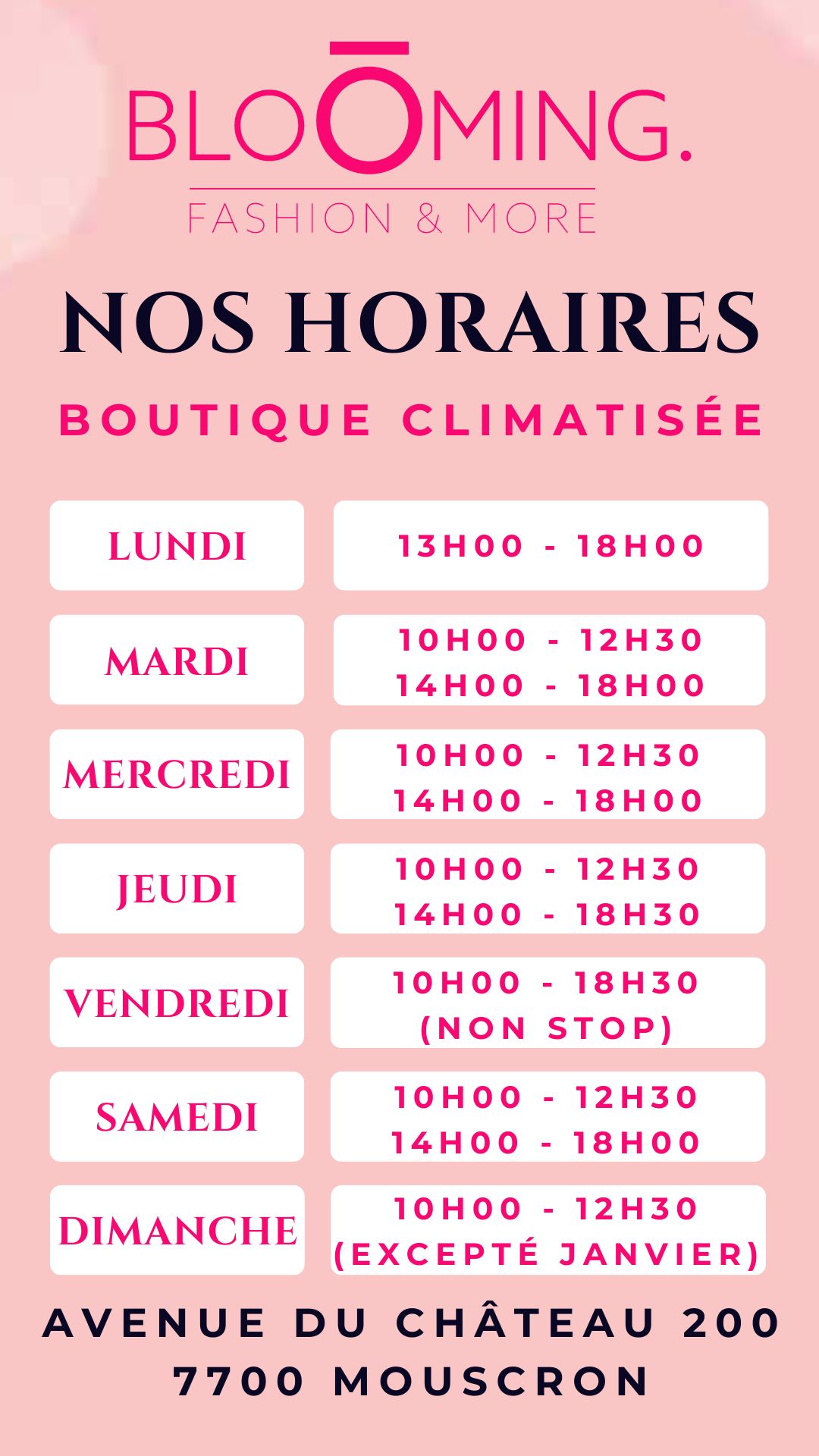 Horaires
